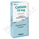 Cetixin 10mg por. tbl. flm. 10x10mg