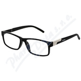 Brýle čtecí +3. 50 černé s kovovým doplňkem FLEX