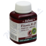 MedPharma Vitamn A+D (5000 I.U.-400 I.U.) tob.107