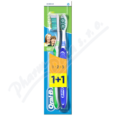 Oral-B 3Effect Natural Fresh elektr.kartek 1+1