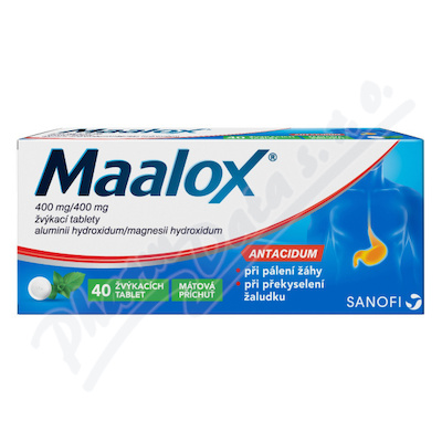 Maalox 400mg-400mg tbl.mnd.40