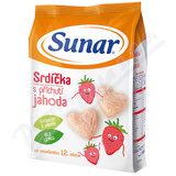 Sunar dtsk snack jahodov srdka 50g