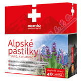 Cemio Alpsk pastilky alvj a vitamin C past. 40
