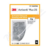 Actisorb Plus 25 kryt 6. 5x9. 5cm 10ks